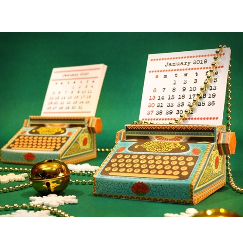 Retro Typewriter Calendar